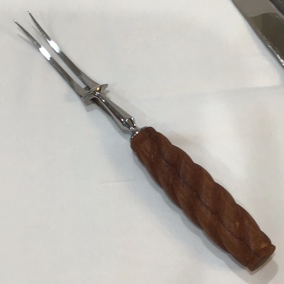 MCM premium Teak Danish Carving Set, Holiday Ready! - Picture 2 of 8